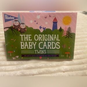 Baby Cards for Twins - Green and Pink